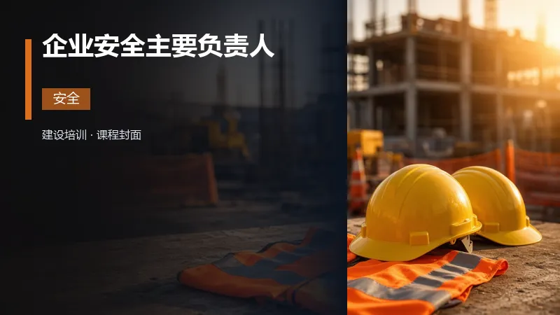 企业安全主要负责人（安全生产管理）